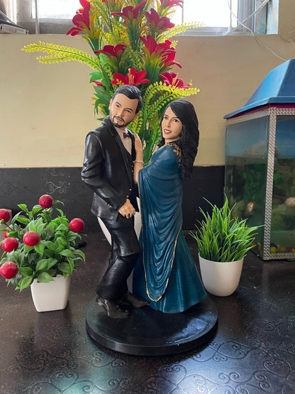 Couple 3d Miniature Statue