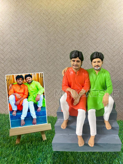 Family 3d Miniature Statue